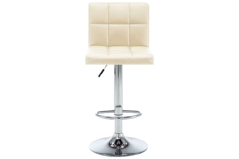 Barstole 2 Stk. Kunstlæder Cremefarvet - Creme - Møbler - Stole & lænestole - Barstole