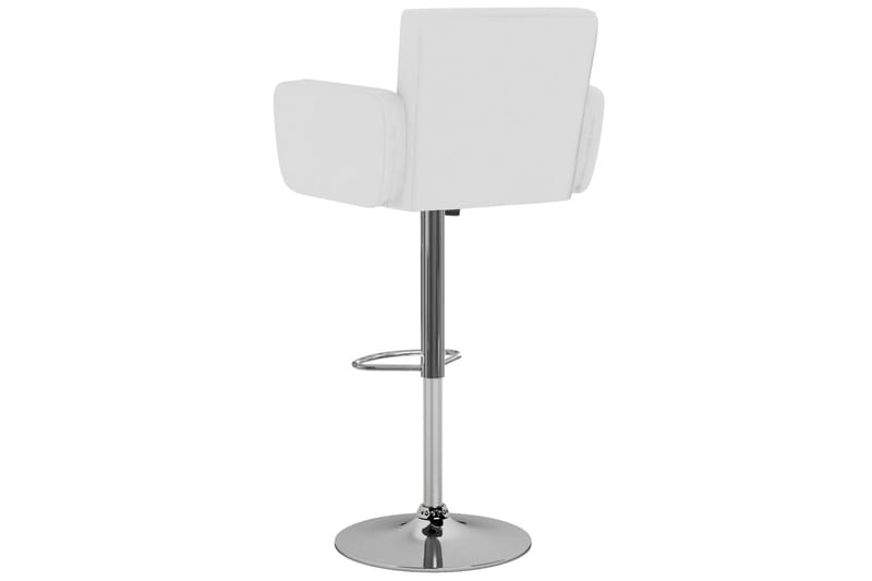 Barstole 2 Stk. Kunstlæder Hvid - Hvid - Møbler - Stole & lænestole - Barstole