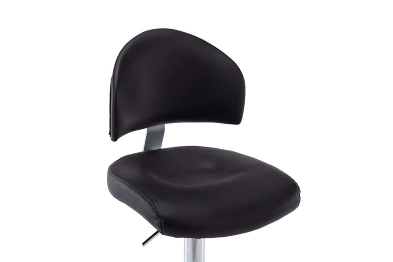 Barstole 2 Stk. Kunstlæder Sort - Sort - Møbler - Stole & lænestole - Barstole