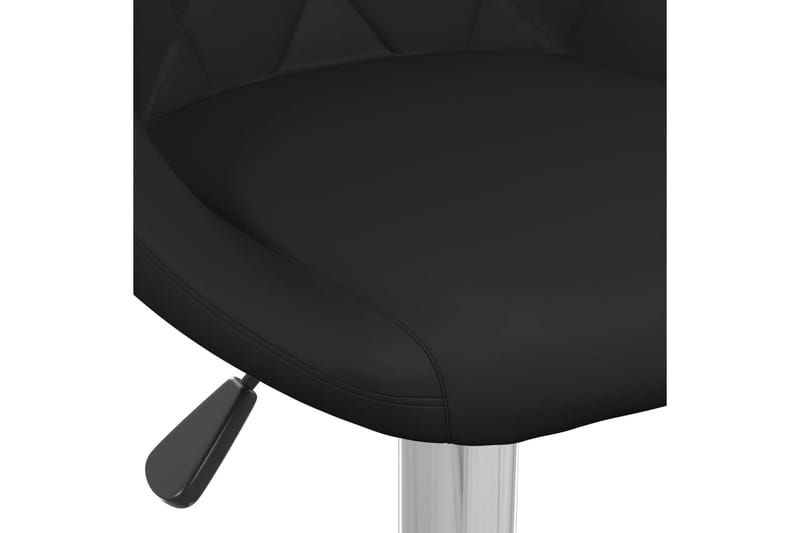 barstole 2 stk. kunstlæder sort - Sort - Møbler - Stole & lænestole - Barstole