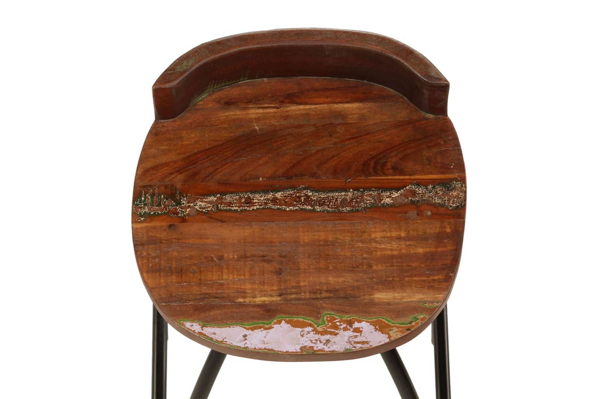 Barstole 2 Stk. Massivt Genanvendt Træ 40 X 40 X 82 Cm - Brun - Møbler - Stole & lænestole - Barstole