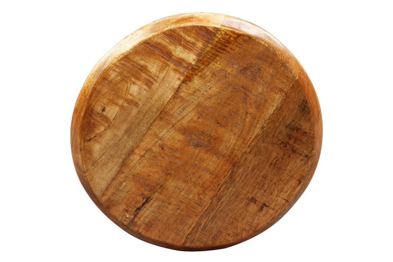 Barstole 2 Stk. Massivt Mangotræ Og Stål - Brun - Møbler - Stole & lænestole - Barstole