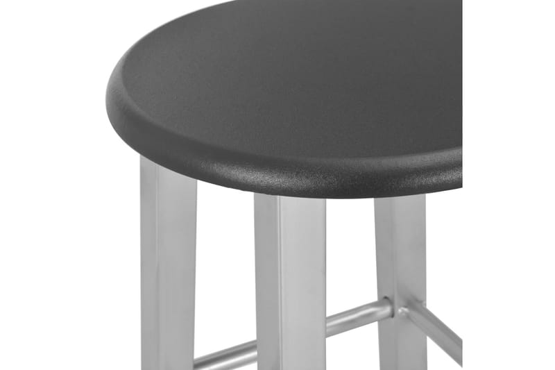 Barstole 2 Stk. Mdf Sølvfarvet - Sølv - Møbler - Stole & lænestole - Barstole