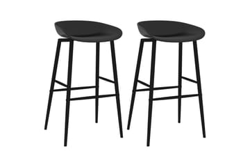 Barstole 2 Stk. Sort - Møbler - Stole & lænestole - Barstole