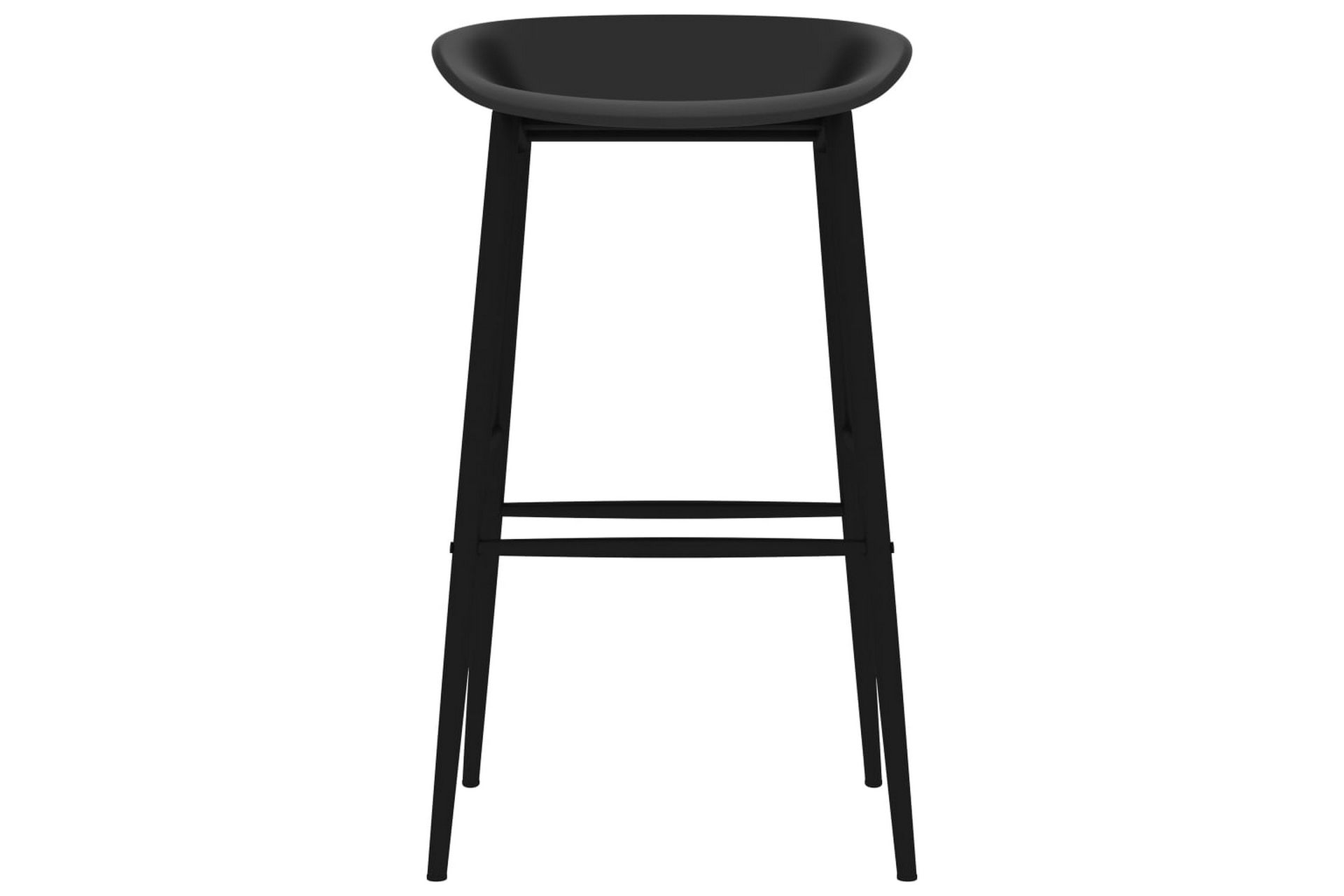 Barstole 2 Stk. Sort - Møbler - Stole & lænestole - Barstole