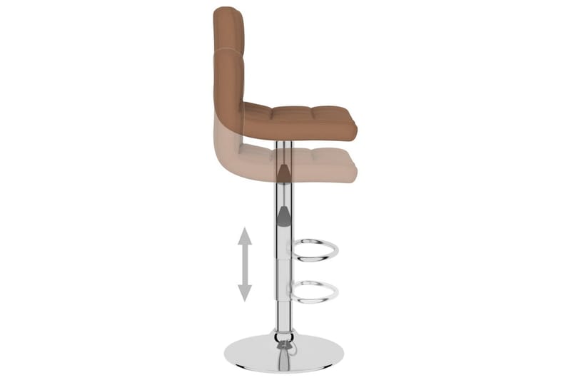 barstole 2 stk. stof brun - Brun - Møbler - Stole & lænestole - Barstole