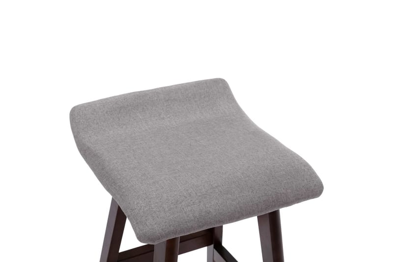 Barstole 2 Stk. Stof Lysegrå - Møbler - Stole & lænestole - Barstole