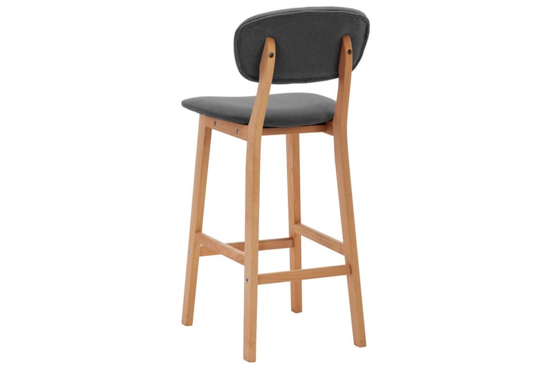 Barstole 2 Stk. Stof Lysegrå - Møbler - Stole & lænestole - Barstole