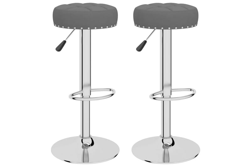 barstole 2 stk. stof mørkegrå - Grå - Møbler - Stole & lænestole - Barstole