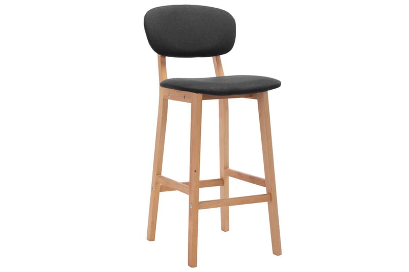 Barstole 2 Stk. Stof Mørkegrå - Møbler - Stole & lænestole - Barstole