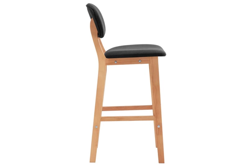Barstole 2 Stk. Stof Mørkegrå - Møbler - Stole & lænestole - Barstole