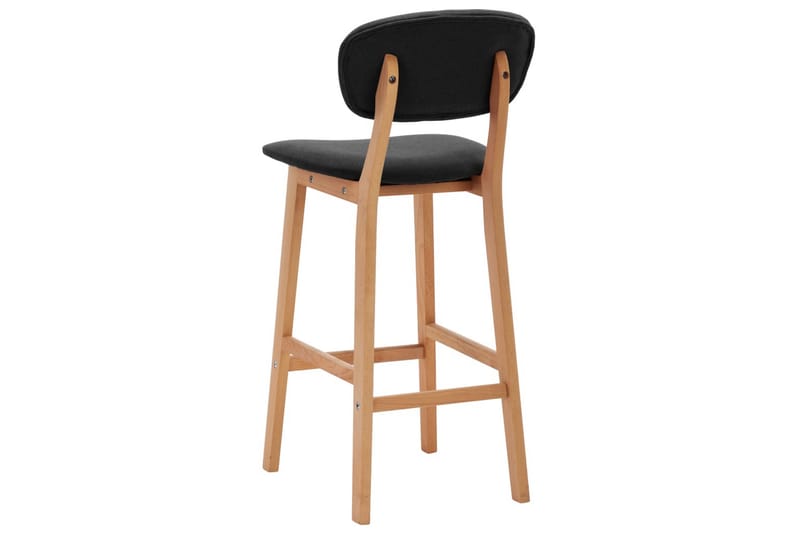Barstole 2 Stk. Stof Mørkegrå - Møbler - Stole & lænestole - Barstole