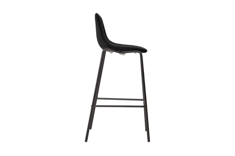 Barstole 2 stk. stof sort - Sort - Møbler - Stole & lænestole - Barstole