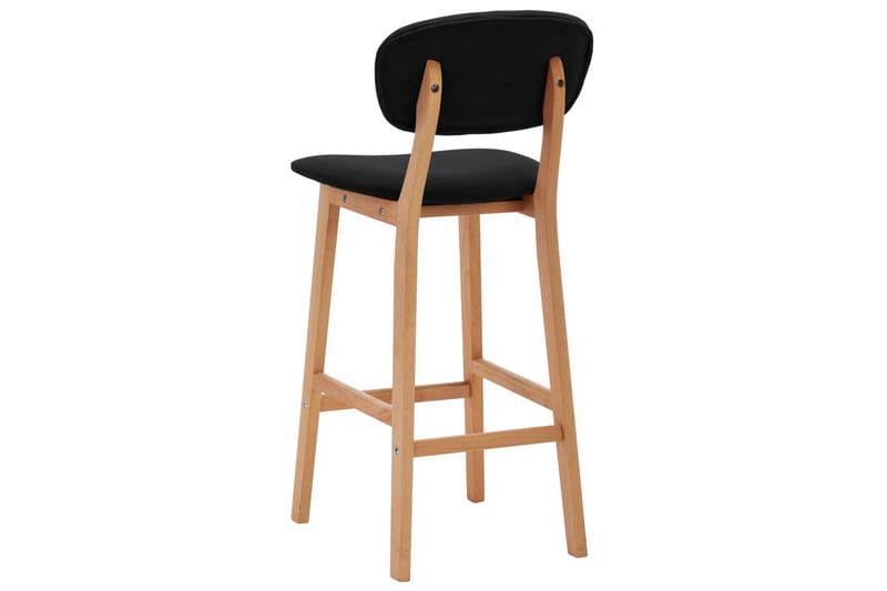 Barstole 2 Stk. Stof Sort - Møbler - Stole & lænestole - Barstole