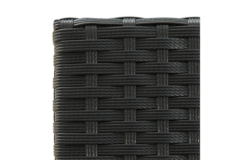 barstole 2 stk. polyrattan sort - Sort - Møbler - Stole & lænestole - Barstole