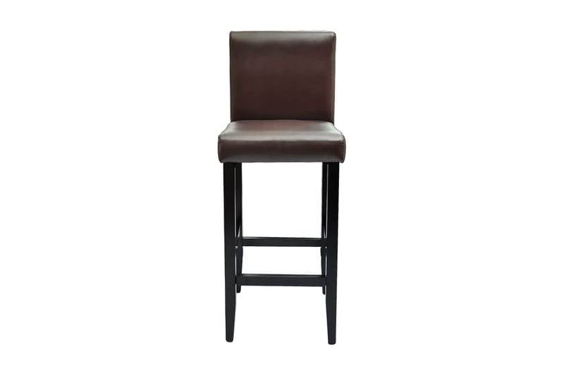 Barstole 4 Stk. Kunstlæder Brun - Brun - Møbler - Stole & lænestole - Barstole