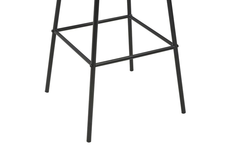 Barstole 4 Stk. Massivt Fyrretræ Og Stål Sort - Brun - Møbler - Stole & lænestole - Barstole