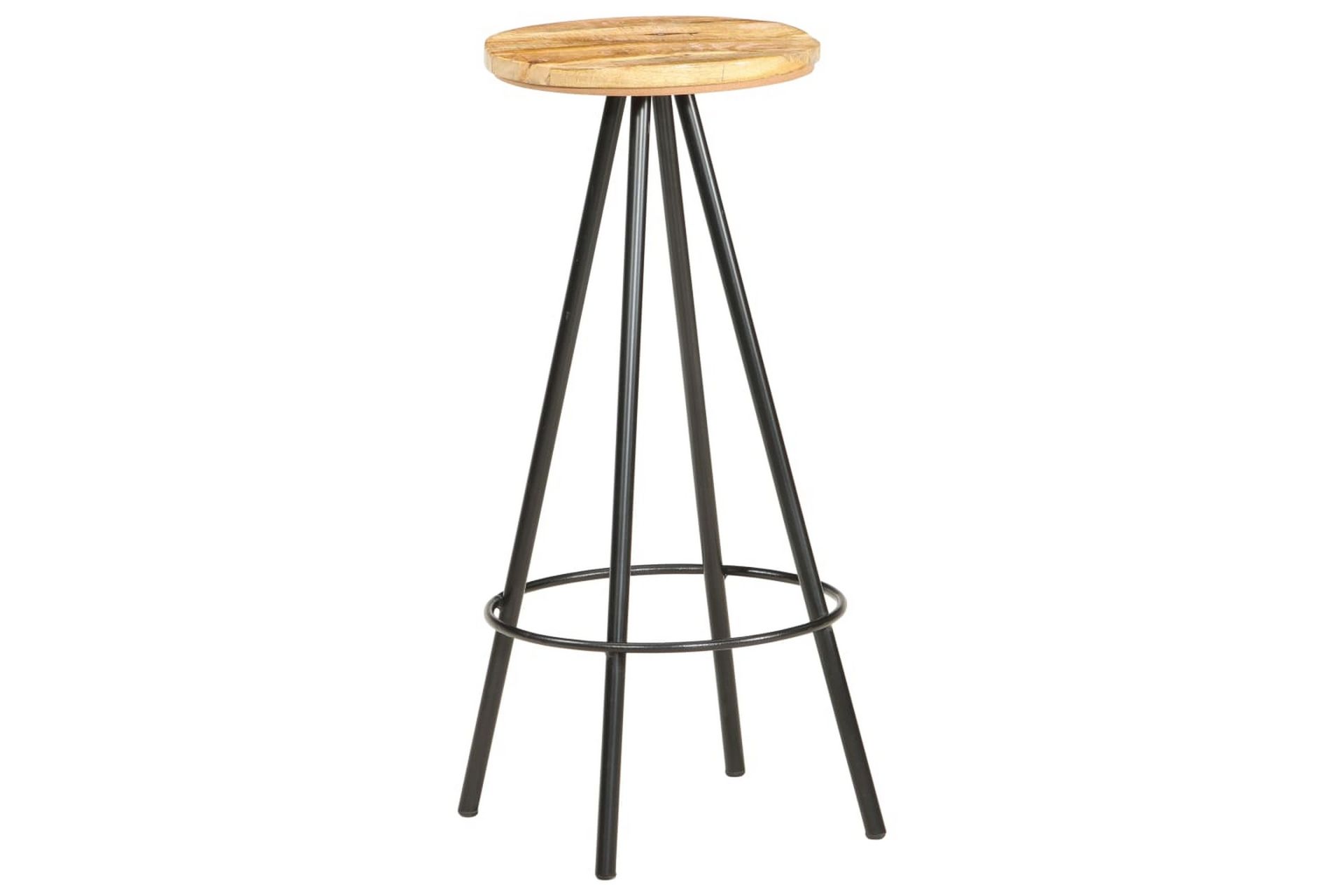 Barstole 4 Stk. Ru Mangotræ - Møbler - Stole & lænestole - Barstole