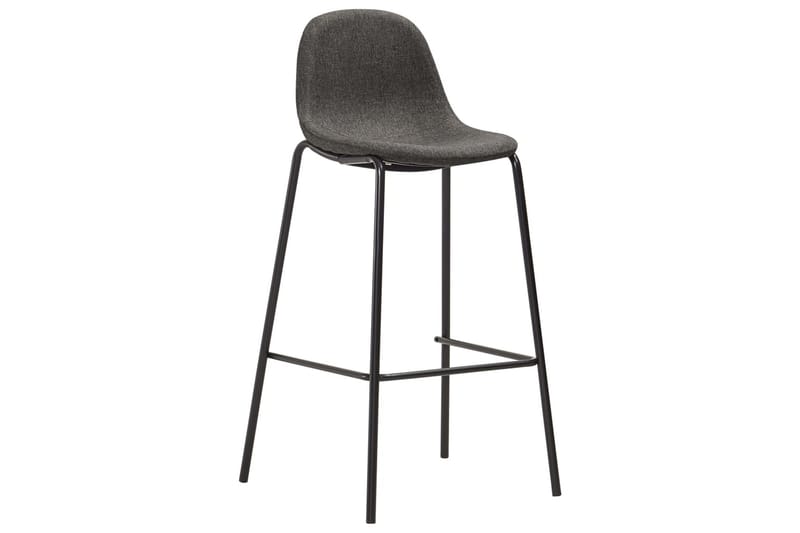 Barstole 4 Stk. Stof Mørkegrå - Grå - Møbler - Stole & lænestole - Barstole