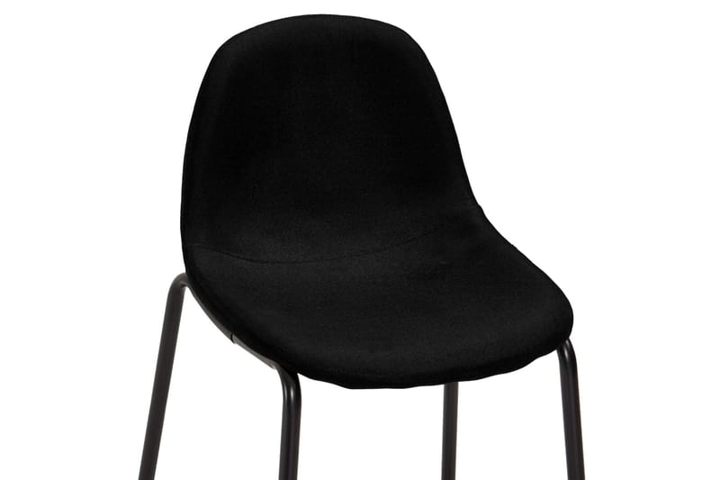 Barstole 4 stk. stof sort - Sort - Møbler - Stole & lænestole - Barstole