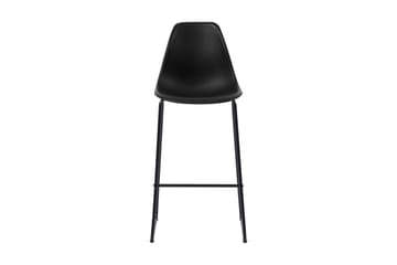 Barstole 4 stk. plastik sort - Sort - Møbler - Stole & lænestole - Barstole