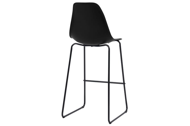Barstole 6 Stk. Plastik Sort - Møbler - Stole & lænestole - Barstole