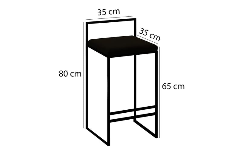 Bitanya Barstole - Mørkegrå - Møbler - Stole & lænestole - Barstole