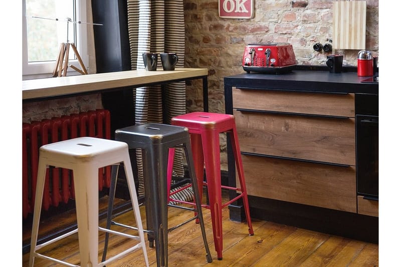 Cabrillo barstol 36 cm - Sort - Møbler - Stole & lænestole - Barstole