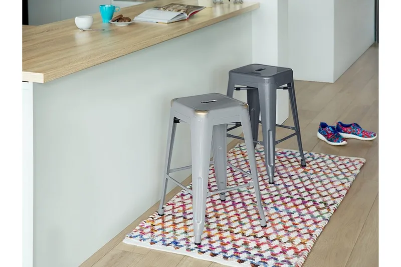 Cabrillo barstol 40 cm - Sølv - Møbler - Stole & lænestole - Barstole