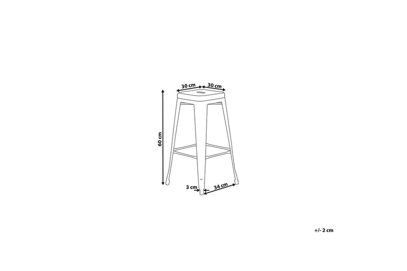 Cabrillo barstol 40 cm - Sølv - Møbler - Stole & lænestole - Barstole