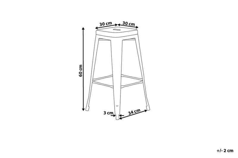 Cabrillo barstol 42 cm - Hvid - Barstole