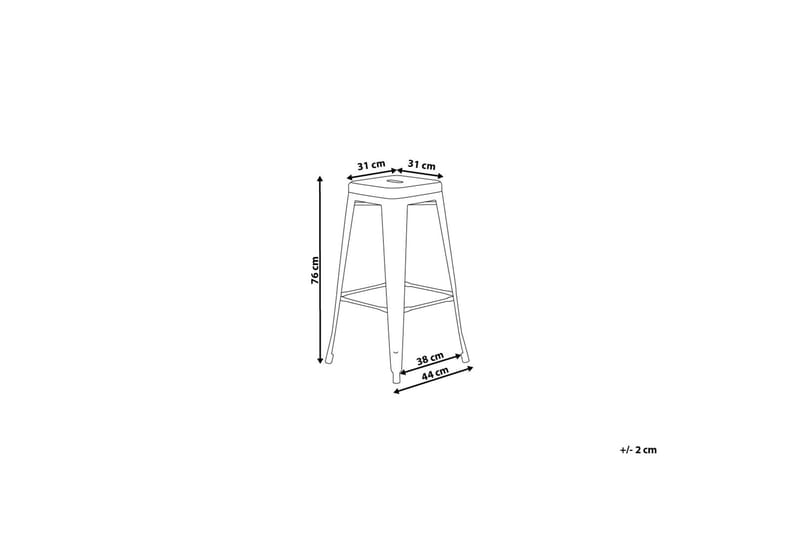 Cabrillo barstol 44 cm - Gul - Barstole