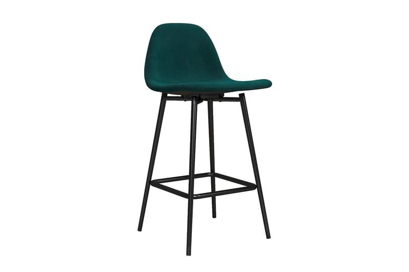 Calvin Barstol Grøn/Velour - Dorel Home - Møbler - Stole & lænestole - Barstole
