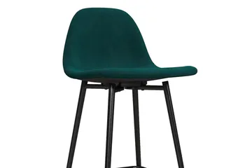 Calvin Barstol Grøn/Velour - Dorel Home - Møbler - Stole & lænestole - Barstole