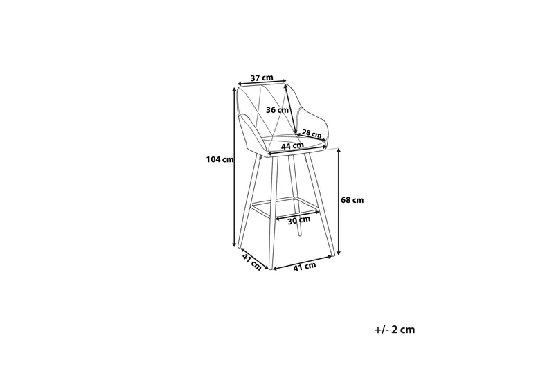 Darien barstol 41 cm - Blå - Møbler - Stole & lænestole - Barstole