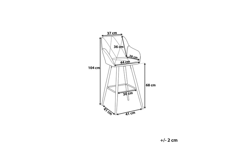 Darien barstol 41 cm - Brun - Barstole