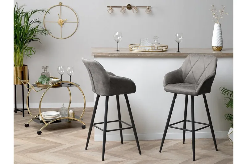Darien barstol 41 cm - Grå - Møbler - Stole & lænestole - Barstole