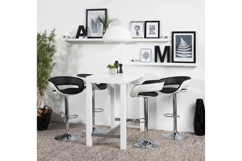 Elsita Barstol - Sort/Hvid - Møbler - Stole & lænestole - Barstole