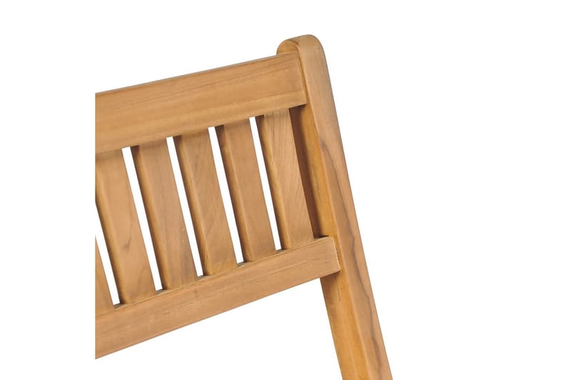 Foldbare Udendørs Barstole 2 Stk. Massivt Teaktræ - Brun - Møbler - Stole & lænestole - Barstole