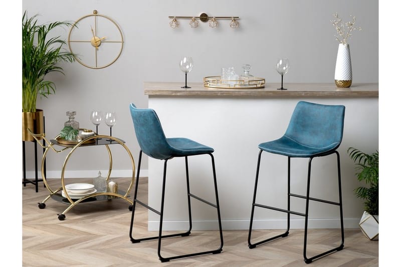 Frank's Barstol 46 cm - Blå - Møbler - Stole & lænestole - Barstole