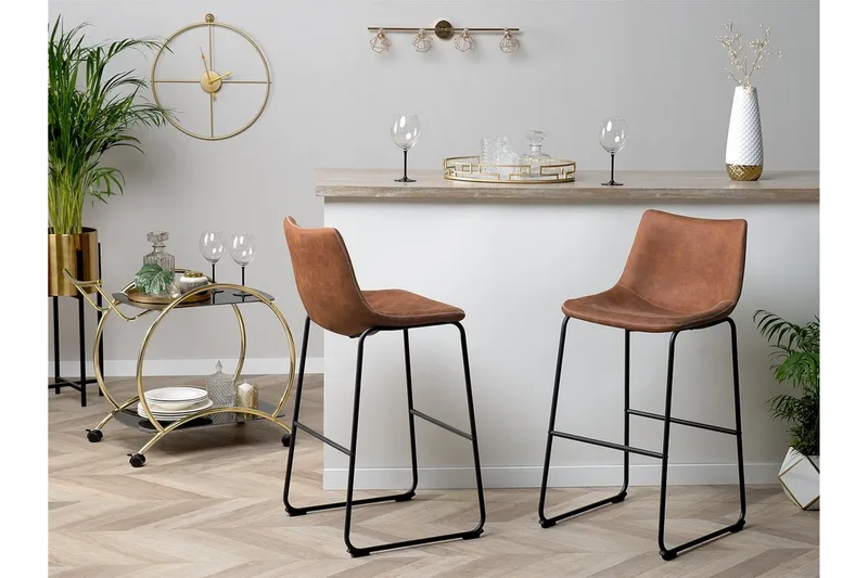 Frank's Barstol 46 cm - Brun - Møbler - Stole & lænestole - Barstole