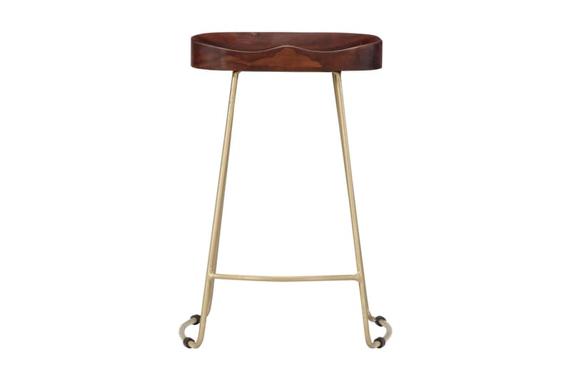 Gavin-Barstole 2 Stk. 45 X 40 X 62 Cm Massivt Mangotræ - Brun - Møbler - Stole & lænestole - Barstole