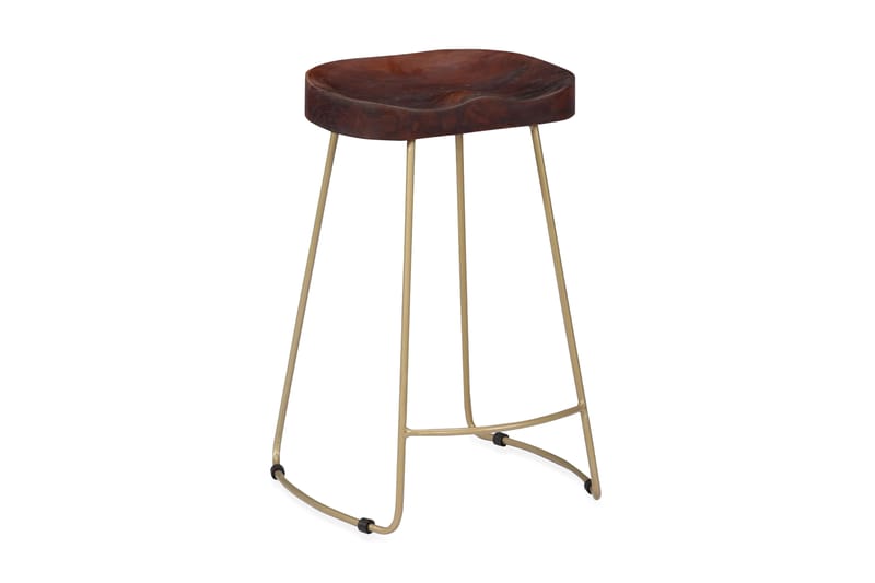 Gavin-Barstole 2 Stk. 45 X 40 X 62 Cm Massivt Mangotræ - Brun - Møbler - Stole & lænestole - Barstole