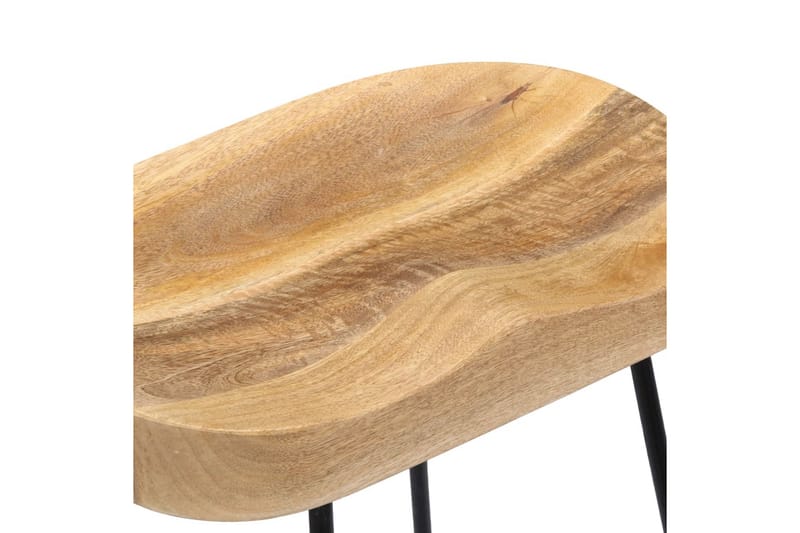 Gavin-Barstole 2 Stk. 45 X 40 X 62 Cm Massivt Mangotræ - Brun - Møbler - Stole & lænestole - Barstole