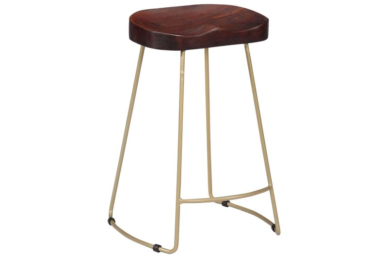 Gavin-Barstole 2 Stk. 45 X 40 X 62 Cm Massivt Mangotræ - Brun - Møbler - Stole & lænestole - Barstole