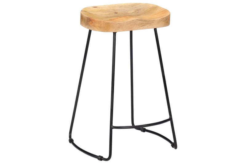 Gavin-Barstole 2 Stk. 45 X 40 X 62 Cm Massivt Mangotræ - Brun - Møbler - Stole & lænestole - Barstole