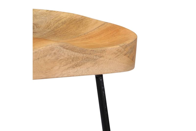 Gavin-Barstole 2 Stk. 45 X 40 X 62 Cm Massivt Mangotræ - Brun - Møbler - Stole & lænestole - Barstole