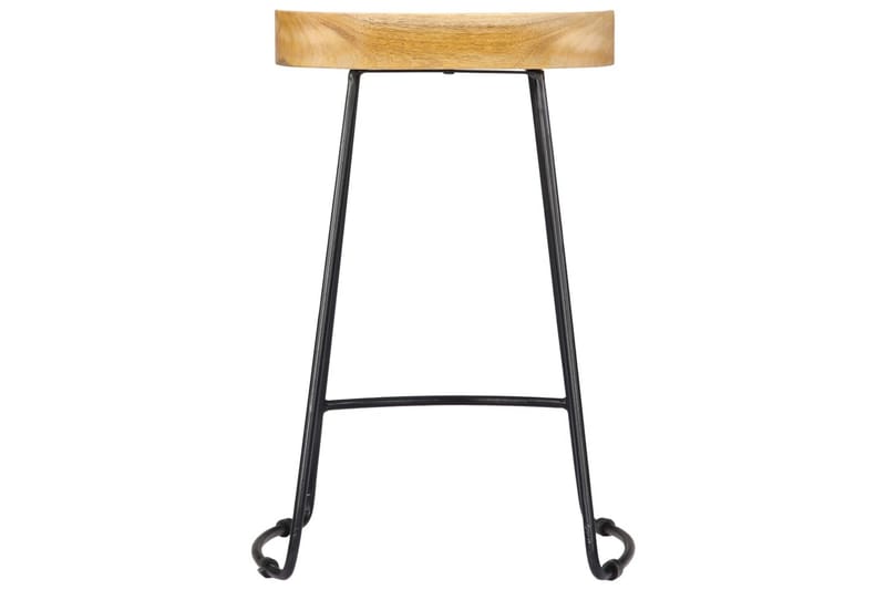 Gavin-Barstole 2 Stk. 45 X 40 X 62 Cm Massivt Mangotræ - Brun - Møbler - Stole & lænestole - Barstole
