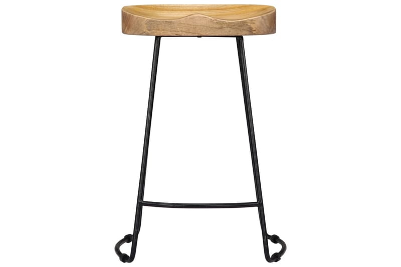 Gavin-Barstole 2 Stk. 45 X 40 X 62 Cm Massivt Mangotræ - Brun - Møbler - Stole & lænestole - Barstole