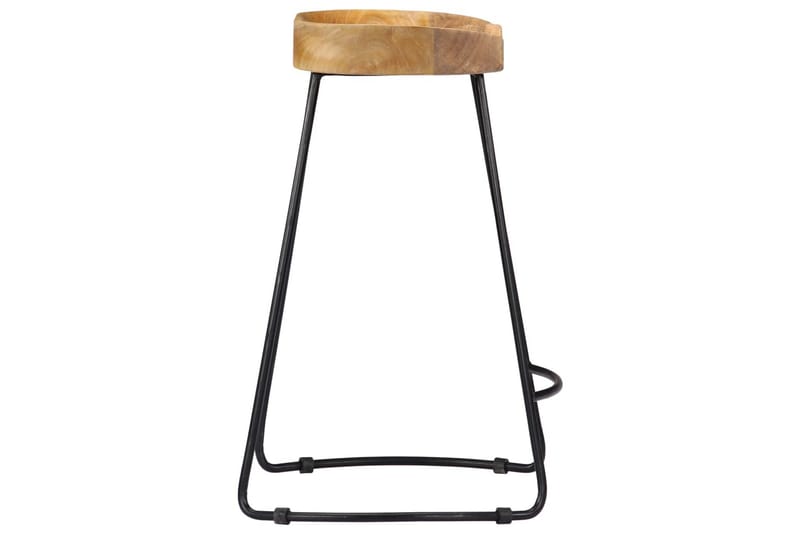 Gavin-Barstole 2 Stk. 45 X 40 X 62 Cm Massivt Mangotræ - Brun - Møbler - Stole & lænestole - Barstole